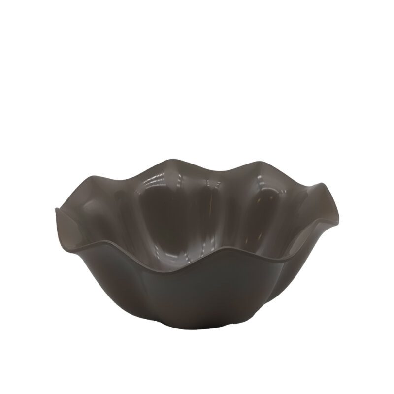 Gri Melamin Çiçek Kase 25X11Cm - 1