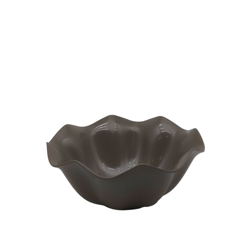 Gri Melamin Çiçek Kase 30X13Cm - 1