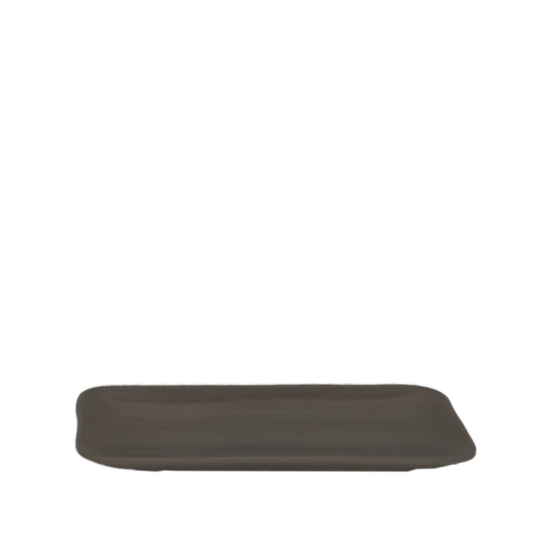 Gri Melamin D.Gen Kayık Tabak 28X12Cm - 1