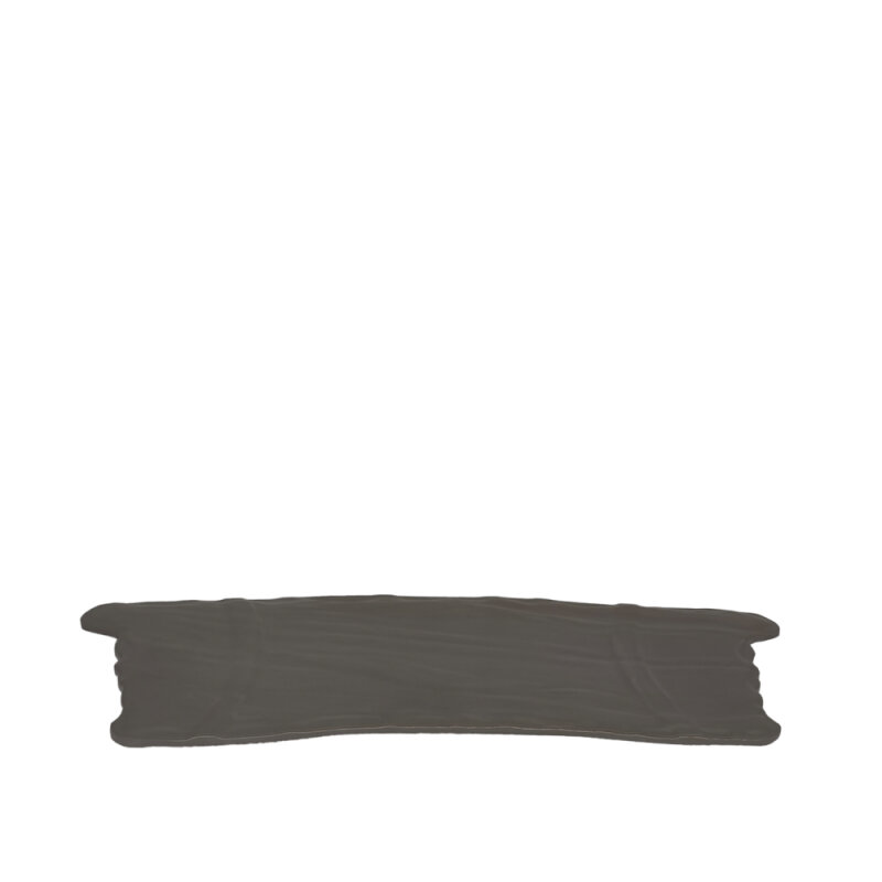 Gri Melamin Slate Tabak 37X19Cm - 1