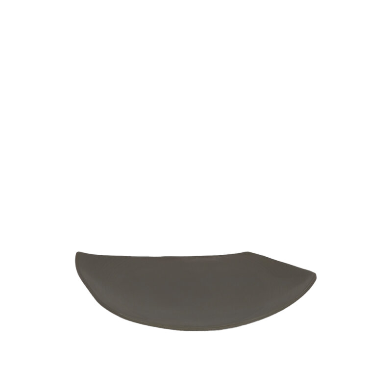 Gri Melamin Yamuk Derin Tabak 20X13X4Cm - 1