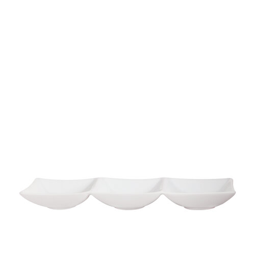 Güral Porselen Hong Kong 25X8 3Lü Sos Tabağı - GÜRAL PORSELEN