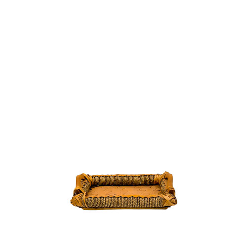 Hasır D.Dörtgen Kulplu Sepet 32X20X4 cm Kçk - KLT