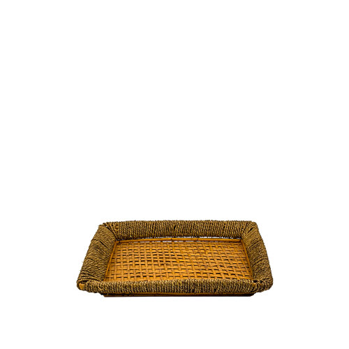 Hasır D.Dörtgen Sepet 40X30X6 cm Byk - KLT