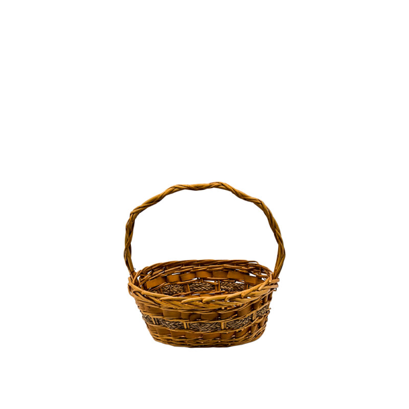 Hasır Oval Kulplu Sepet 31X21X13 cm Kçk - 1