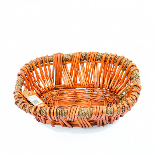 Hasır Oval Kulplu Sepet 32X24X11 cm Kçk - KLT