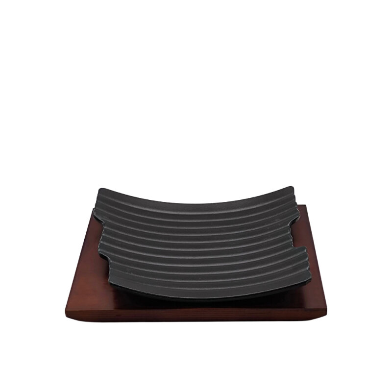 Hs035136 Sunum Tabak Ahşap Standlı 27x22.5 cm - 2
