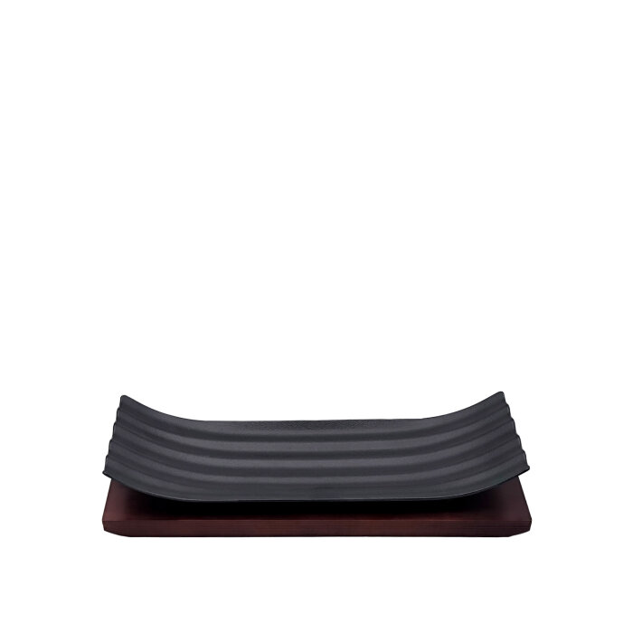 Hs037663 Sunum Tabak Ahşap Standlı 36x12 cm - 1