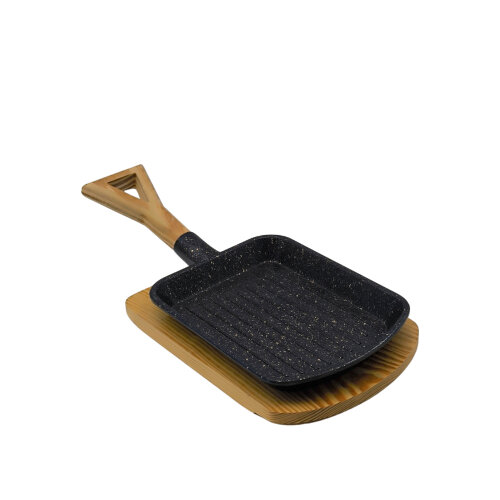 Hs079425 Sunum Tepsi Ahşap Standlı 18x24 cm - KLT