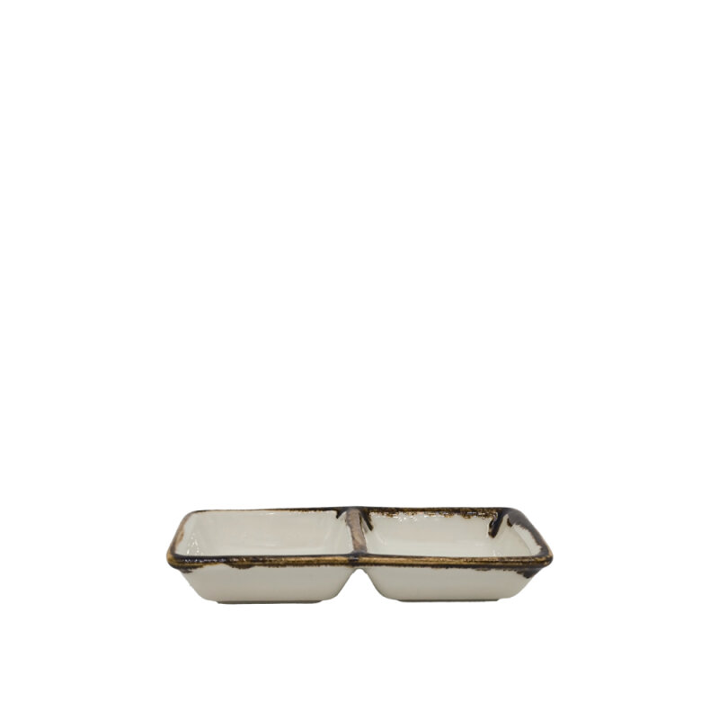 Zest Porcelain İkili Sosluk 13cm X 6,5cm - Chocolate KL12BKSCT47 - 1