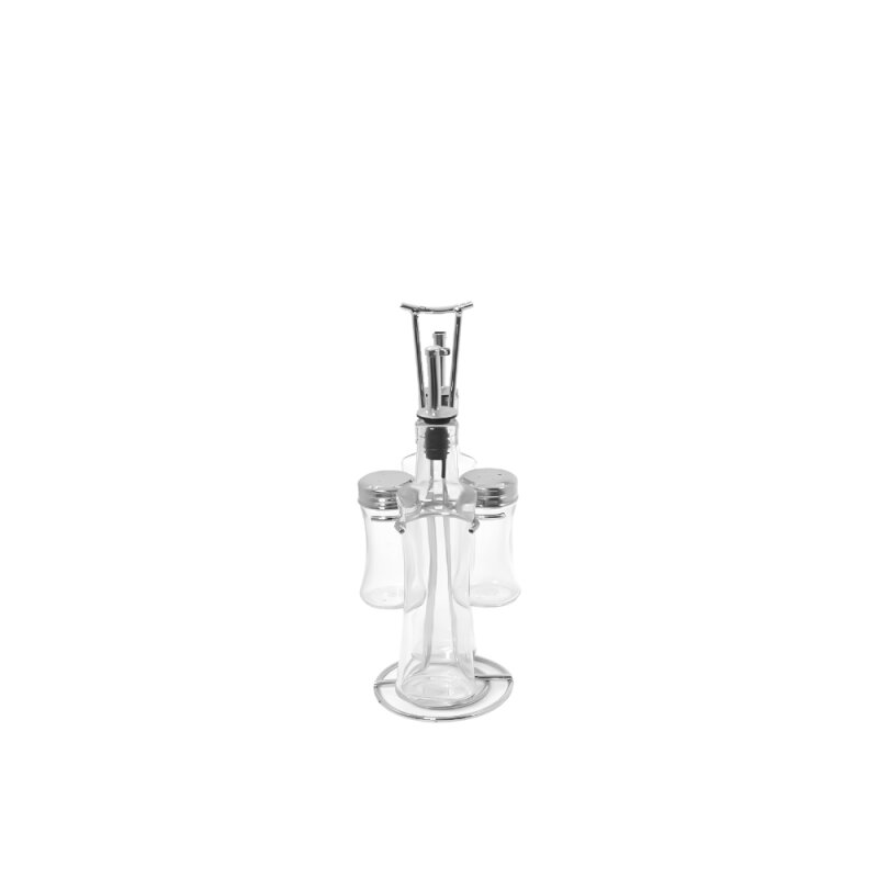İthal 5 Parça Tuzluk-Yağlık Set Standlı 30 Cm - 1