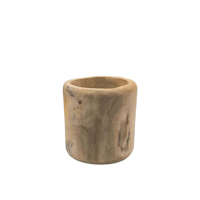Ahşap Silindir Sunumluk 24X24 Cm - 1