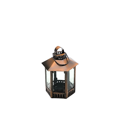 Antik Bronz T-Light Kandil 15 cm - KLT