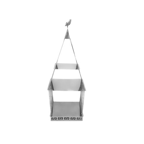 Paslanmaz Sunum Stand Tower Üçlü 25X65Cm - KLT