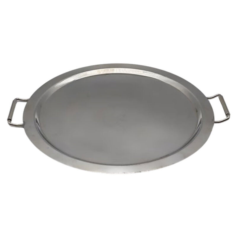 Metal Yuvarlak Kulplu Tepsi 56 cm NT88012 - 1