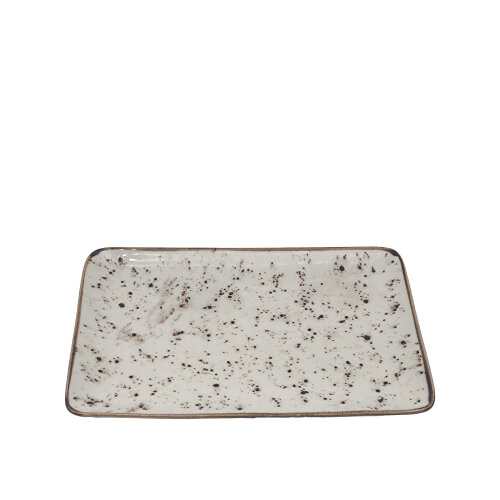 Zest Porcelain Tk Sunum Tabak 30X20 Cm-Paris Krem - ZEST PORCELAIN