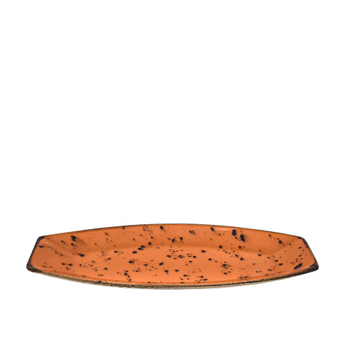 Zest Porcelain Kaya Kayık 30X12,5Cm -Paris Turuncu - ZEST PORCELAIN