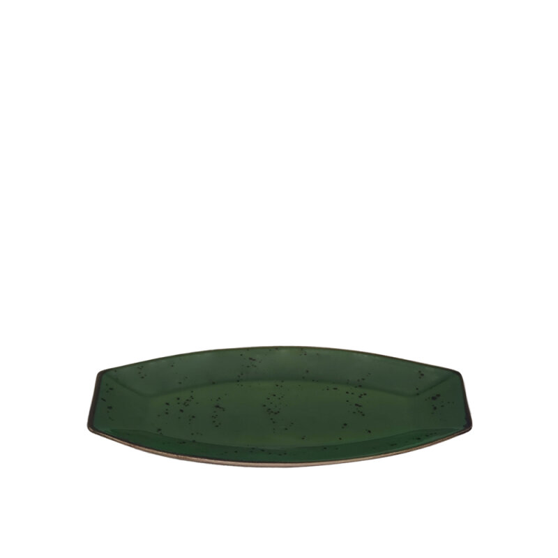 Tulu Porselen Kaya Kayık 30X12,5cm -Reactıve 90 Çağla Yeşil KY30KYR90 - 1
