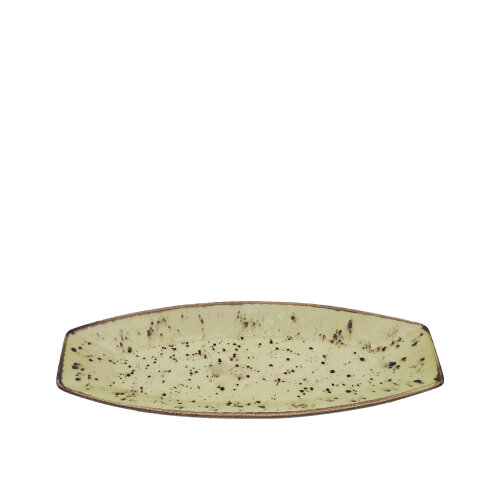 Tulu Porselen Kaya Kayık 35X14,5cm-Reactıve R 77 Yeşil KY35KYR77 - TULU PORSELEN