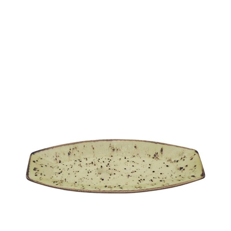 Tulu Porselen Kaya Kayık 35X14,5cm-Reactıve R 77 Yeşil KY35KYR77 - 1