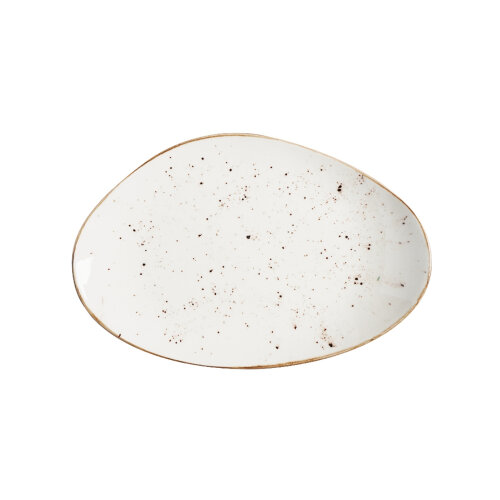 Zest Porcelain Kayık Sunum Tabak 27Cm -Paris Krem - ZEST PORCELAIN