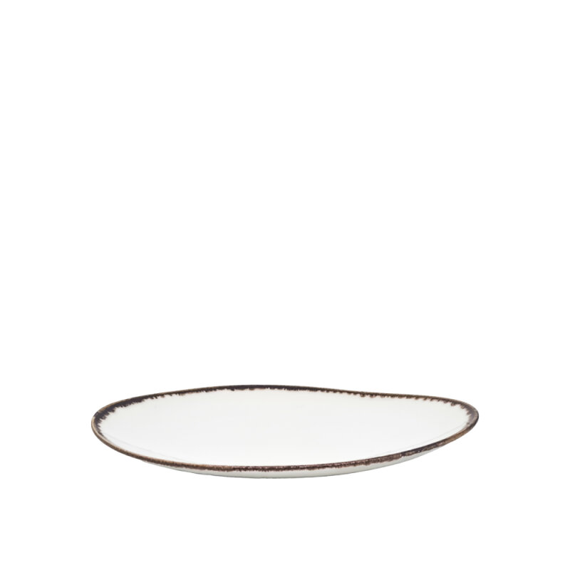Zest Porcelain Kayık Sunum Tabak 35cm-Chocolate TK35KYCT47 - 1