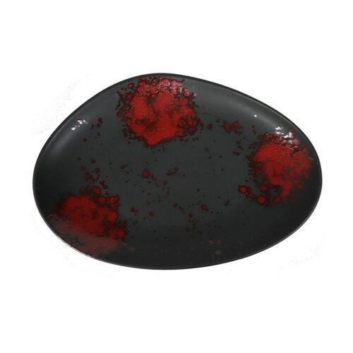 Zest Porcelain Kayık Sunum Tabak 35Cm -Oxy Red - ZEST PORCELAIN