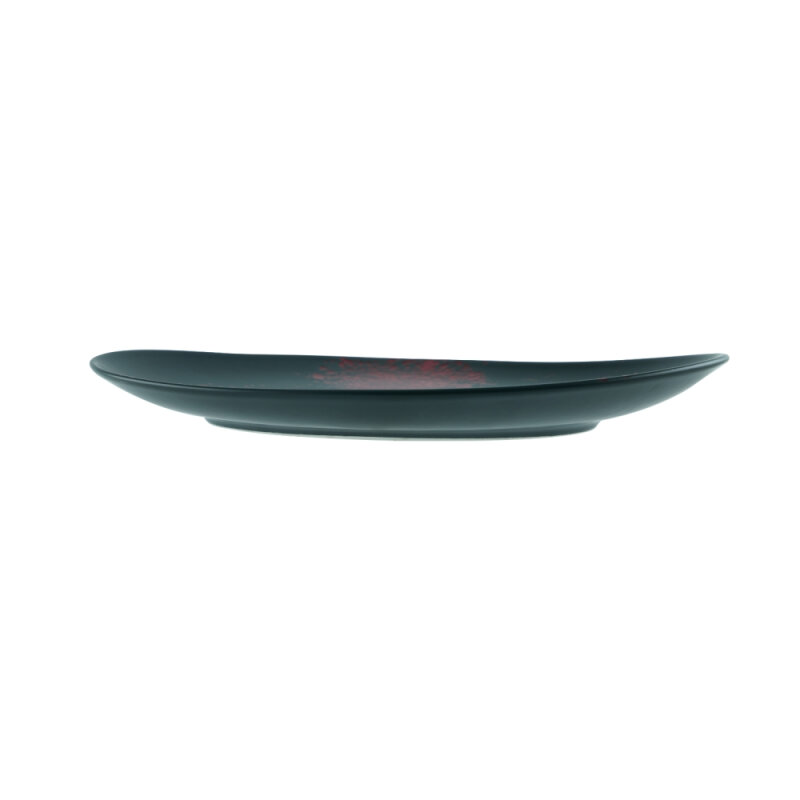 Zest Porcelain Kayık Sunum Tabak 35Cm -Oxy Red - 2