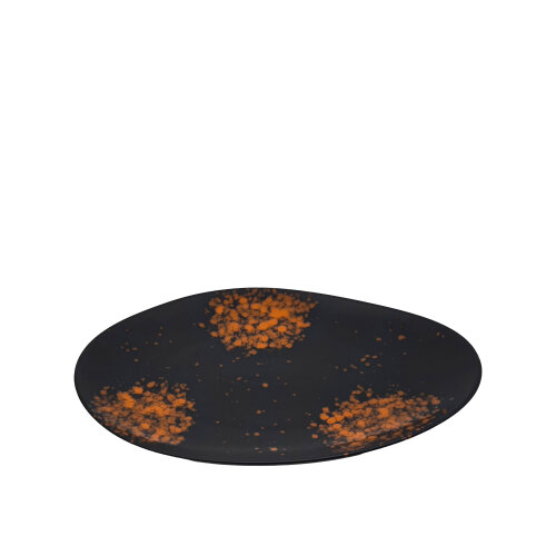 Zest Porcelain Kayık Sunum Tabak 35Cm -Oxy Orange - ZEST PORCELAIN