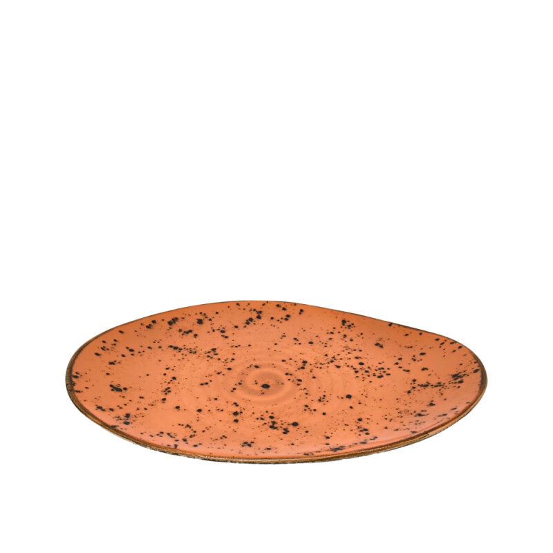 Zest Porcelain Kayık Sunum Tabak 35Cm-Paris Turuncu - 1