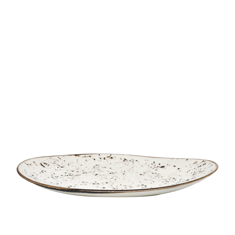 Zest Porcelain Kayık Sunum Tabak 35Cm-Paris Krem - 1