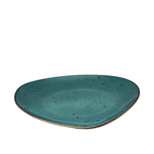 Zest Porcelain Kayık Sunum Tabak 35Cm-Paris Turkuaz - ZEST PORCELAIN
