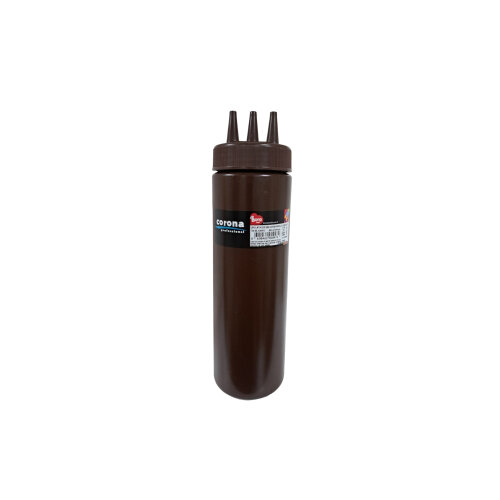 Bora Plastik Ketçap & Mayonez Şişe 3 Delikli 700 Ml Kahve - BORA PLASTİK