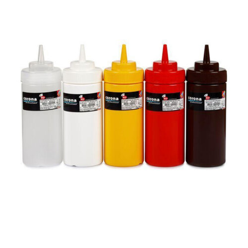 Bora Plastik Ketçap & Mayonez Şişe Geniş Kapaklı B.450 Ml Sar - BORA PLASTİK