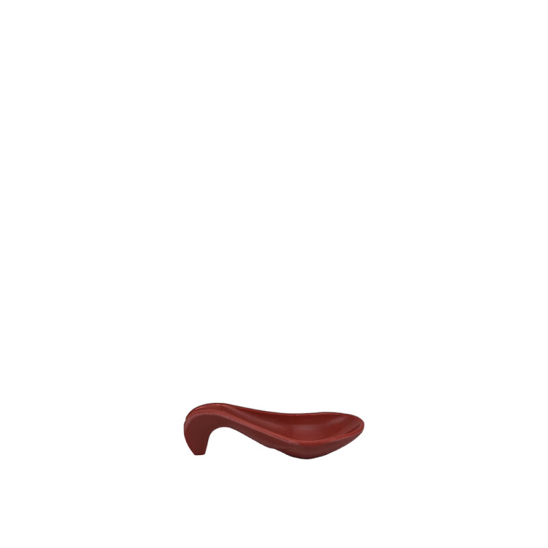 Ultraform Kırmızı Melamin 11,5 cm Destekli Çin Kaşık - 1