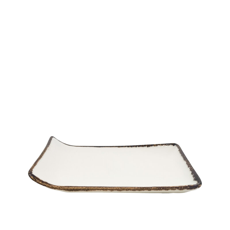 Zest Porcelain Kıvrık Kayık 21,5cm X 18 cm-Chocolate KV18KYCT47 - 1