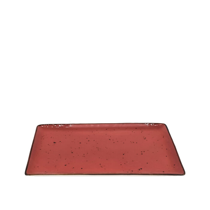 Tulu Porselen Kıvrık Kayık 21,5X18 cm - Reactıve 36 Kırmızı - 1