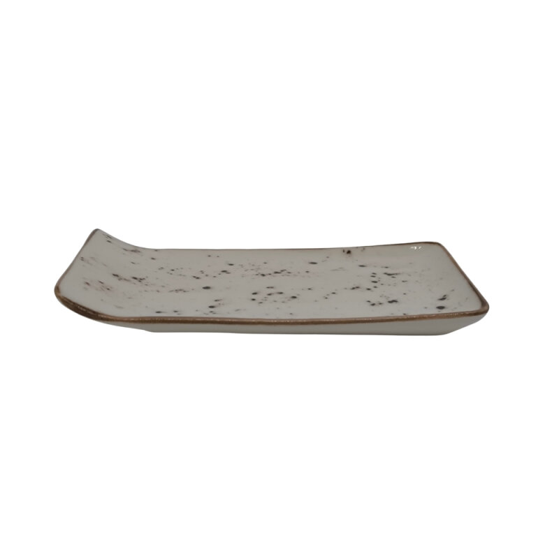 Zest Porcelain Kıvrık Kayık 21,5X18Cm -Paris Krem - 1