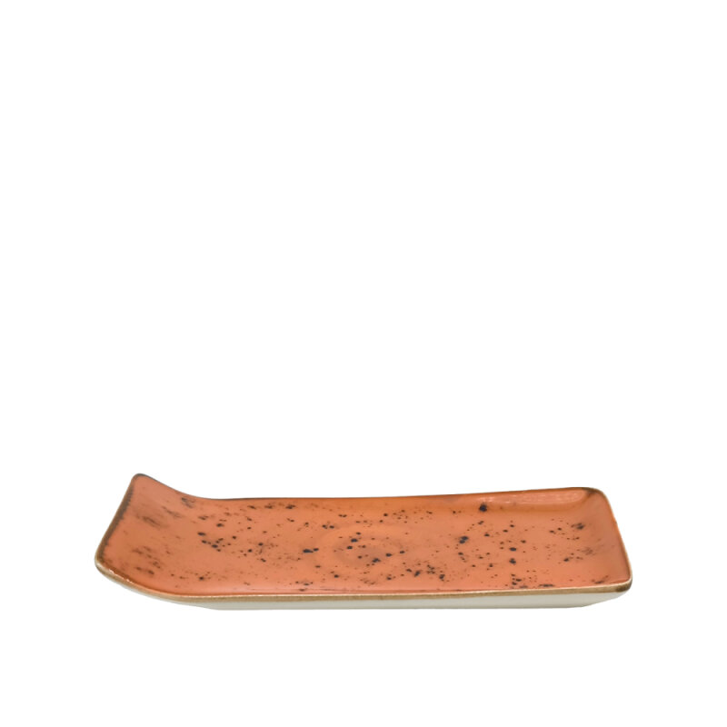 Zest Porcelain Kıvrık Kayık 21,5X9Cm -Paris Turuncu - 1