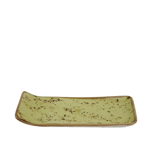Tulu Porselen Kıvrık Kayık 21,5X9cm - Reactıve 77 Yeşil KV09KYR77 - TULU PORSELEN