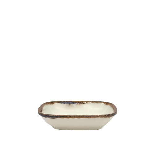 Zest Porcelain Klasik Kare Kayık 12 cm Chocolate KL12KRCT47 - ZEST PORCELAIN