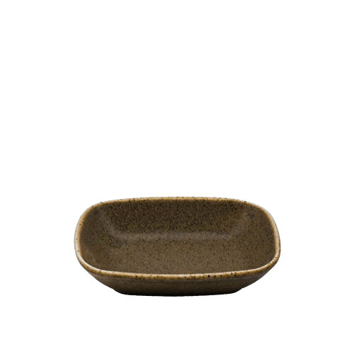 Zest Porcelain Klasik Kare Kayık 12Cm -Element Brown - ZEST PORCELAIN