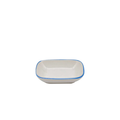 Zest Porcelain Klasik Kare Kayık 12Cm -Riva Mavi - ZEST PORCELAIN