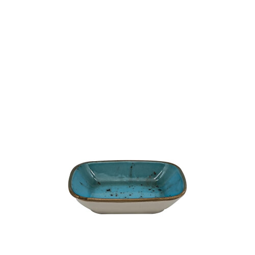 Zest Porcelain Klasik Kare Kayık 14 Cm-Paris Turkuaz - ZEST PORCELAIN