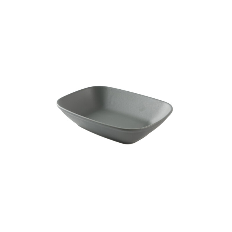 Zest Porcelain Klasik Kare Kayık 14Cm -Velour Gri - 1