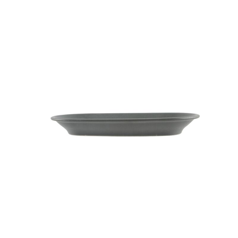 Zest Porcelain Klasik Kayık 19Cm X 11Cm -Velour Gri - 2