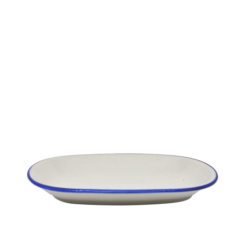 Zest Porcelain Klasik Kayık 24 Cm-Riva Mavi - 1