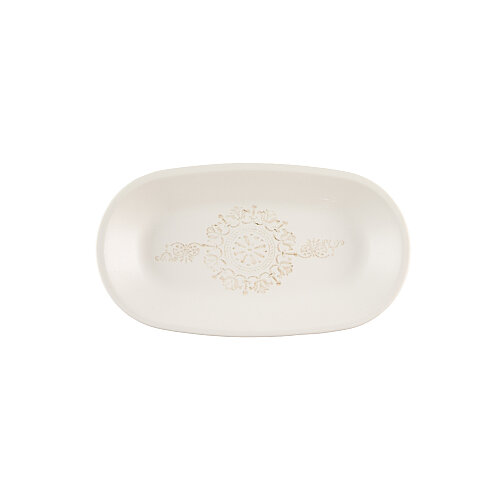 Zest Porcelain Klasik Kayık 24 x 14 cm-Whisper - ZEST PORCELAIN