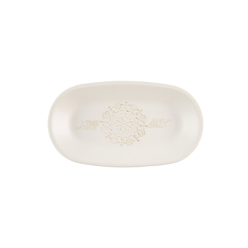 Zest Porcelain Klasik Kayık 24 x 14 cm-Whisper - 1