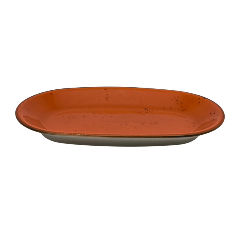 Zest Porcelain Klasik Kayık 26Cm X 14,5Cm -Paris Turuncu - 1